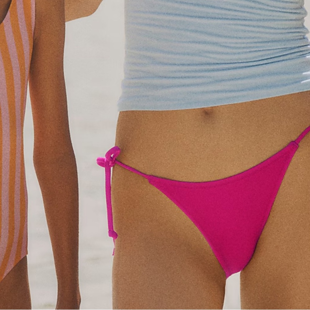 J. Crew | Soft Azalea Pink String Bikini Bottom
